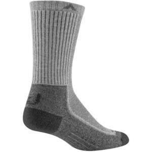 Wigwam Cool Lite Hiker Crew Socks, Gray/Charcoal - Large